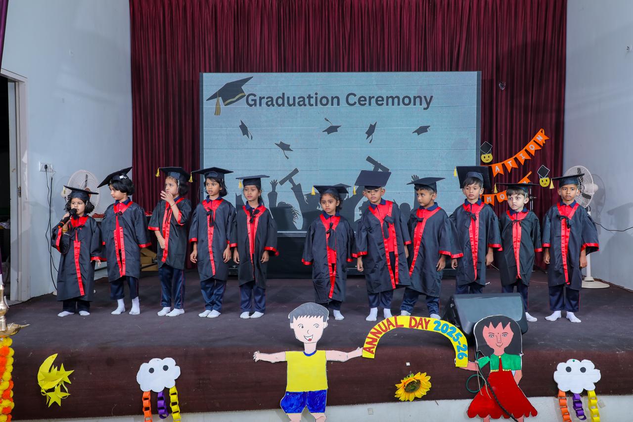 Graduation ceremony on stage